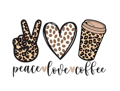 Peace Love Coffee Graphic by lehuongtrang130997 · Creative Fabrica