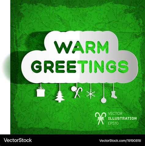 Warm greetings background Royalty Free Vector Image