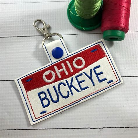 Ohio State License Plate Design Make Your Own Replica Embroidery Tag ...