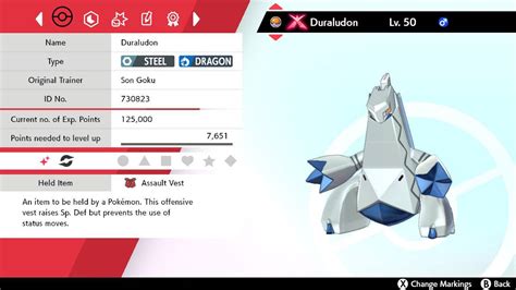 Pokemon Sword and Shield Shiny Gigantamax Duraludon 6IV Competitively ...