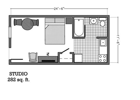 Studio Floor Plan | Affordable Corporate Suites