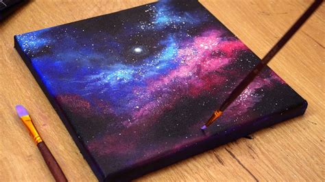 How to Draw Galaxy | Acrylic Painting Techniques | Easy Painting Step ...