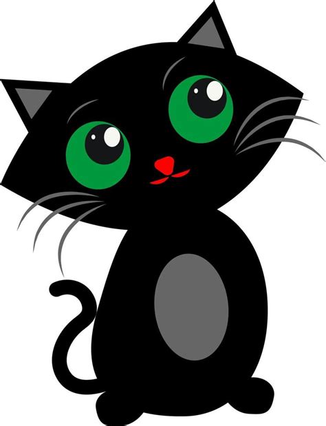 Thinking cat, illustration, vector, on a white background. 13611188 ...