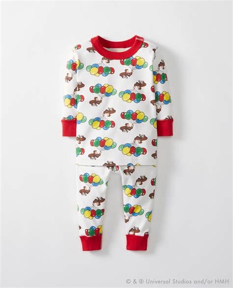 Curious George® Long John Pajamas In Organic Cotton in Curious George ...