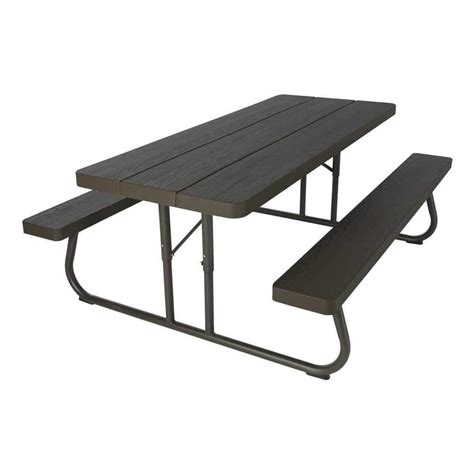 Have a question about Lifetime 6 ft. Wood Grain Folding Picnic Table ...