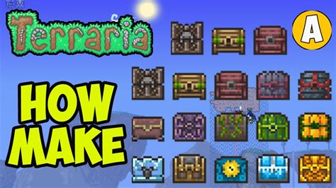 How to Make a Chest in Terraria | Terraria 1.4.4.9 | How to make a ...