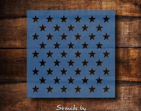 50 Stars Stencil for DIY Wood American Flags Multiple Sizes | Etsy ...