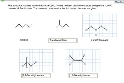 Solved Five structural isomers have the formula C6H14. Where | Chegg.com