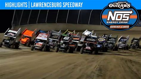 World of Outlaws NOS Energy Drink Sprint Cars Lawrenceburg Speedway ...