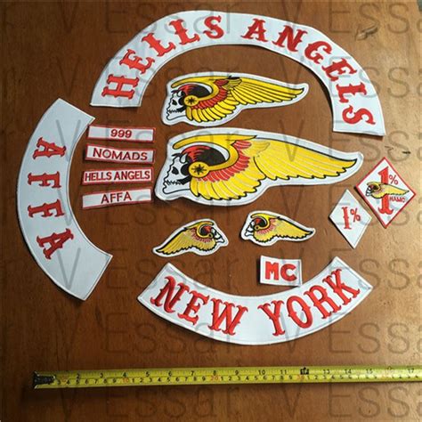 2017 Hells Angels Patch New York Embroidered Patches Armband Mc 1% ...