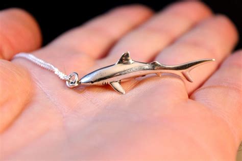 ON SALE Shark Necklace, beach jewelry, Shark Jewelry, fish pendant ...