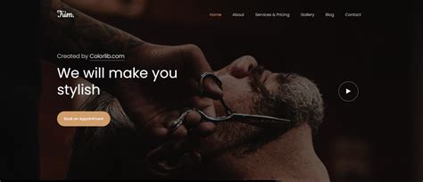 Top 10 The Best Barbershop Website Template Examples