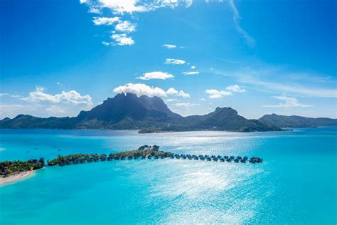 The St. Regis Bora Bora Resort – Bora Bora, French Polynesia – Aerial ...