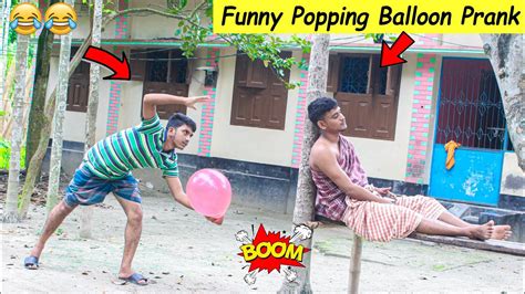 Funny Popping Balloon Prank - Crazy Balloon Blast Prank ! New Prank ...