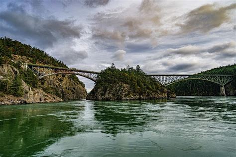 Deception Pass Bridges Photograph by Gary Skiff