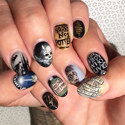 58 Harry Potter Nail Art Ideas That Are Pure Magic | Bored Panda