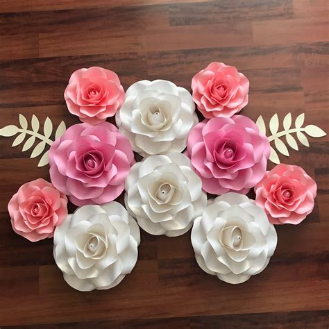 SVG COMBO of Small and Mini Rose Paper Flower Template DIY Cricut and ...