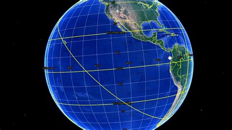 Why The ISS 3D Path Seems To Curve On A 2D Map - Visual Demonstration ...