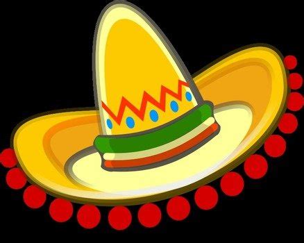 Mexican Sombrero Maracas Clip Art free image download