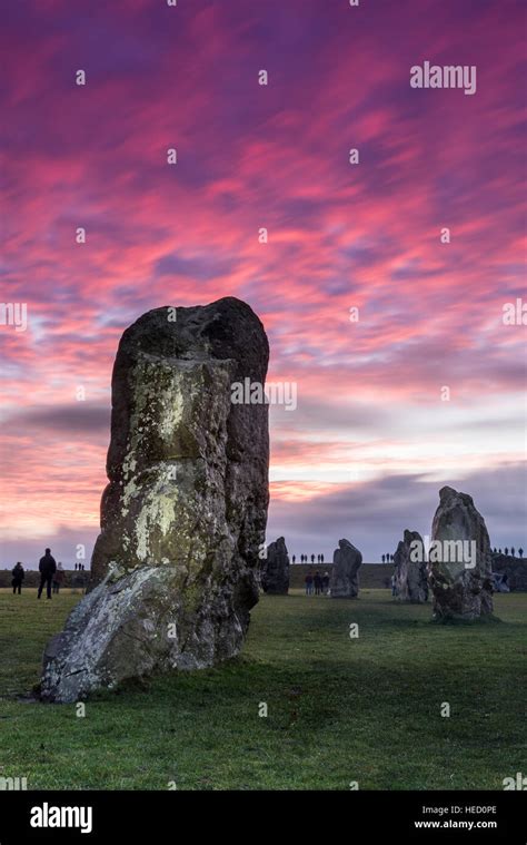 Avebury Winter Solstice Stock Photo - Alamy