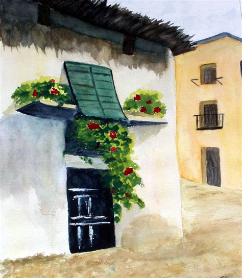 Santa Fe Scene Watercolor | Painting, Art projects, Artwork