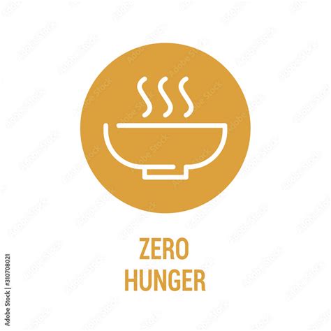 Zero hunger color icon. Corporate social responsibility. Sustainable ...