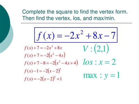 How To Find Vertex Equation | Images and Photos finder