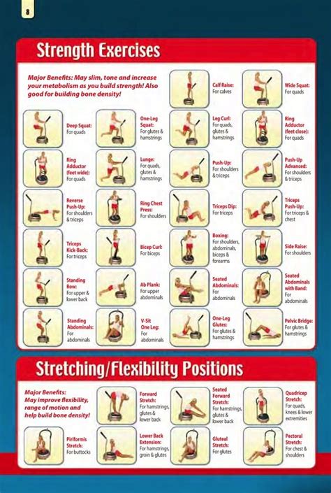 Vibration Plate Exercise Chart Download