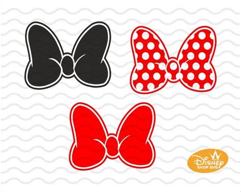 Minnie Mouse Bow Clipart Black And White All minnie mouse clip art are ...