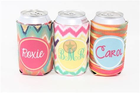 PERSONALIZED CAN KOOZIES- Soft Drink-BEEr KOOZIEs-Bridesmaids Gift ...