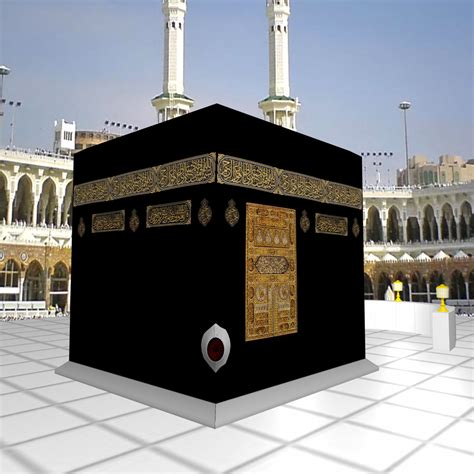 3d kaaba black stone model