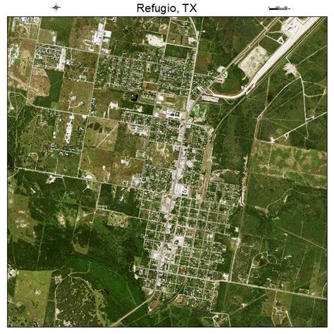 Aerial Photography Map of Refugio, TX Texas