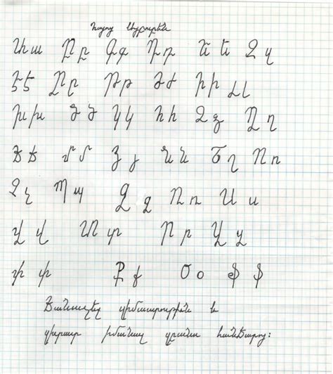 Armenian Script/Handwriting Bullet Journal Font, Journal Fonts ...