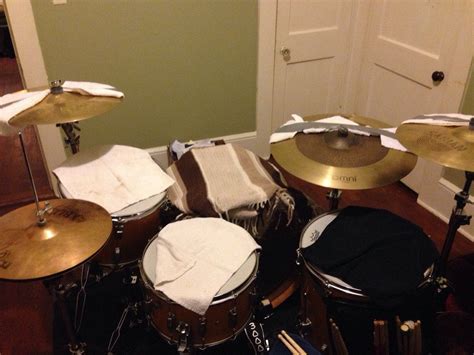 Why pay all that money for dampeners when you can DIY!! : r/drums