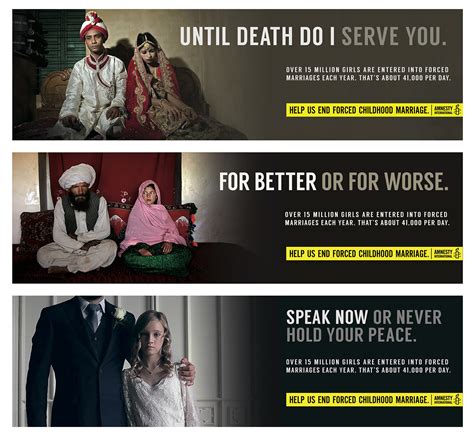 Amnesty International: Child Marriage Campaign on Behance