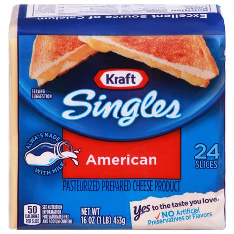 Save on Kraft Singles American Cheese Slices - 24 ct Order Online ...