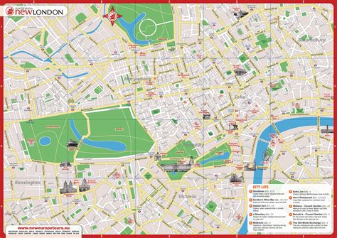 Tourist Map Of London Printable