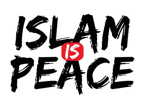 Islam is peace. 21294305 Vector Art at Vecteezy