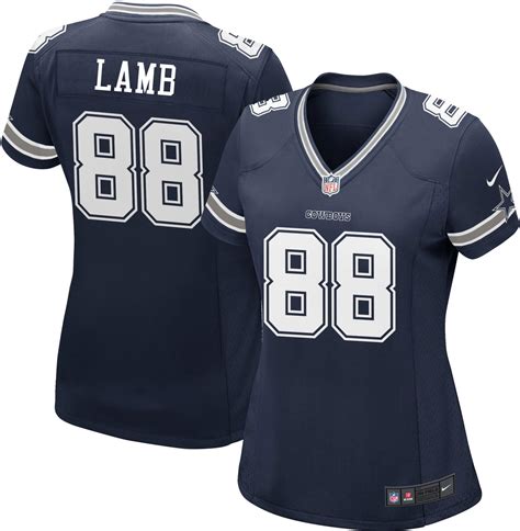 Nike Satin Dallas Cowboys Ceedee Lamb #88 Navy Game Jersey in Blue - Lyst