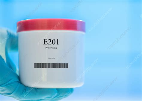 Container of the food additive E201 - Stock Image - F036/8358 - Science ...