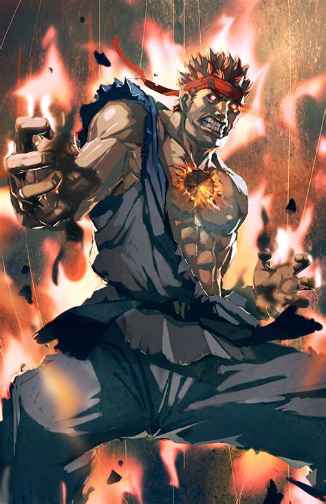 Evil RYu by longai on DeviantArt