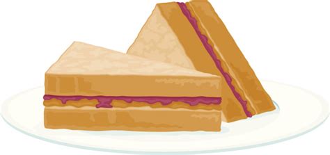 Peanut Butter And Jam Sandwich Clipart - ClipArt Best