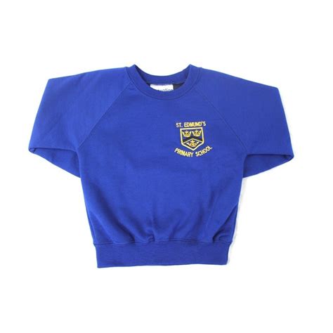 St Edmund's Royal Blue Crew Neck Sweatshirt