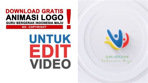 GRATIS !!! - Animasi Logo Guru Penggerak - No Copyright ! - YouTube