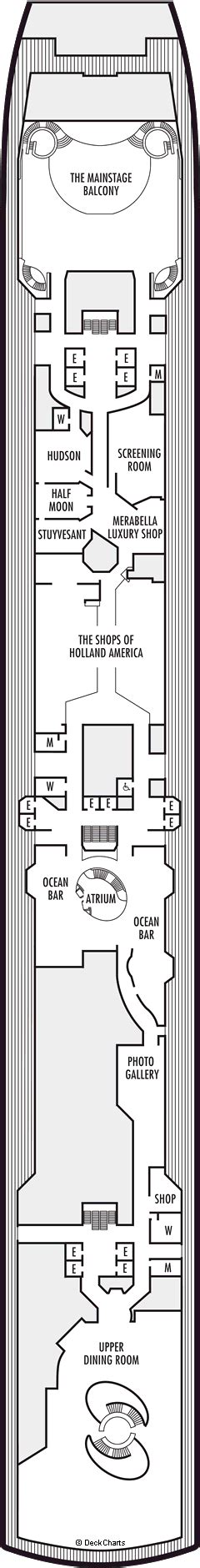 Holland America Nieuw Amsterdam Deck Plans: Ship Layout, Staterooms ...