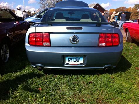 Ford mustang vanity plate ideas