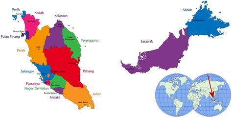 Malajsie Mapa | MAPA