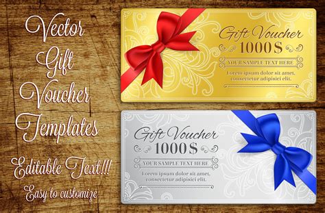 Gift Voucher Template | Gift card template, Gift card design, Gift ...