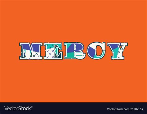 Mercy concept word art Royalty Free Vector Image