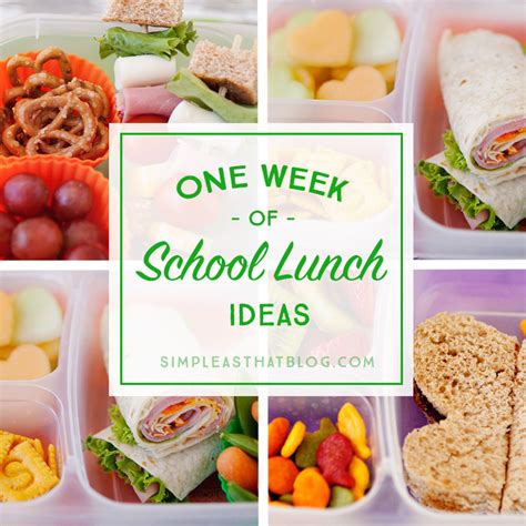 Simple and Healthy School Lunch Ideas